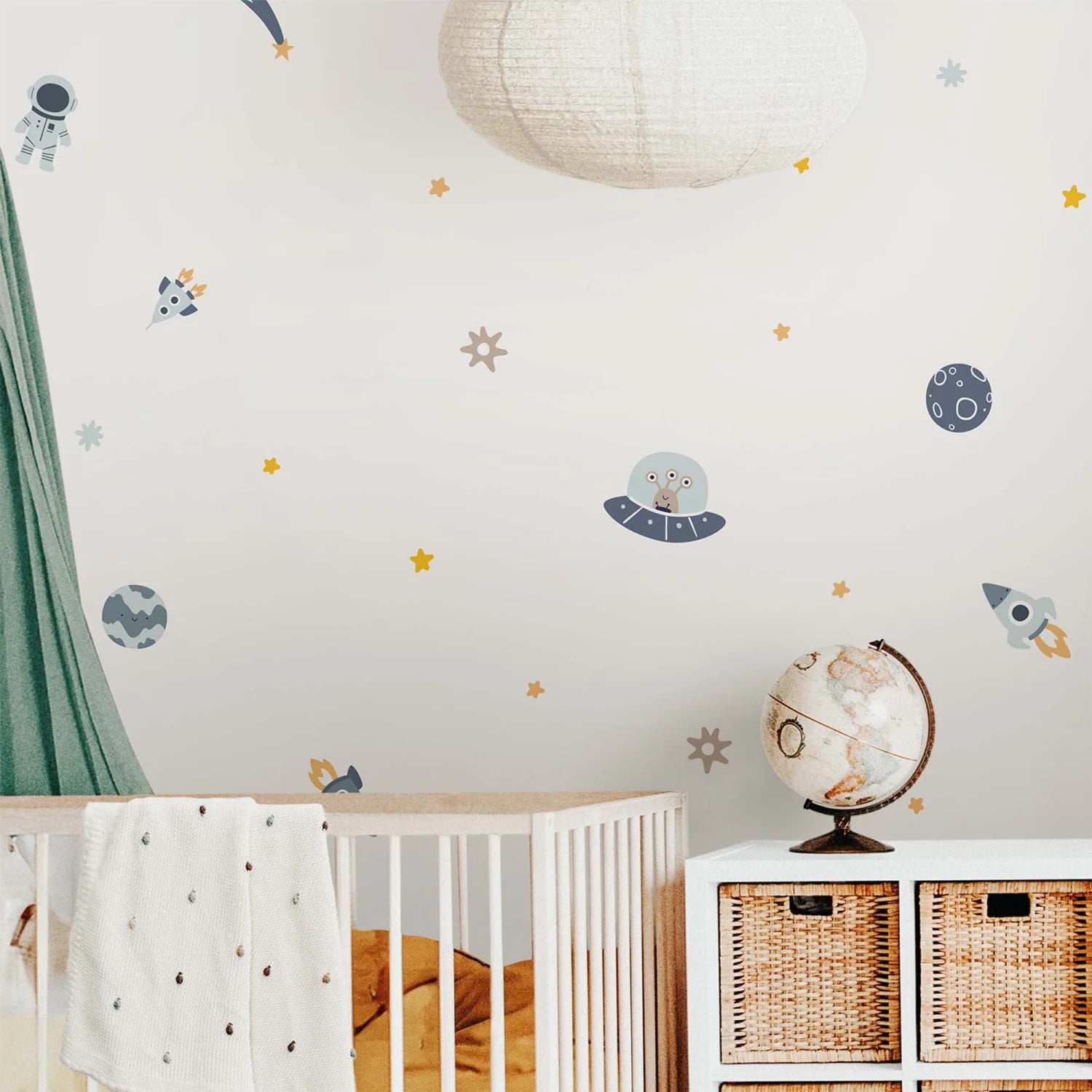 Blue Planets Kid’s Wall Decal - Decals - Space