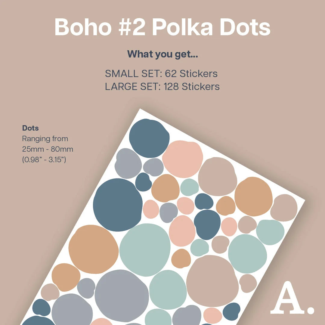 BOHO #2 Polka Dot Wall Decal - Decals - Polka Dots