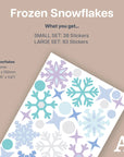 Frozen Snowflakes Wall Decal - Decals - Abstract Shapes