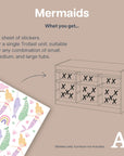 Mermaids - Storage Tub Decals - Organisational Tubs - Decals