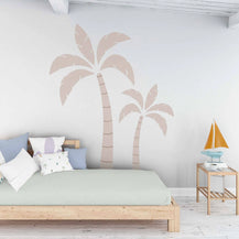 Neutral Palm Tree Wall Decal - Large