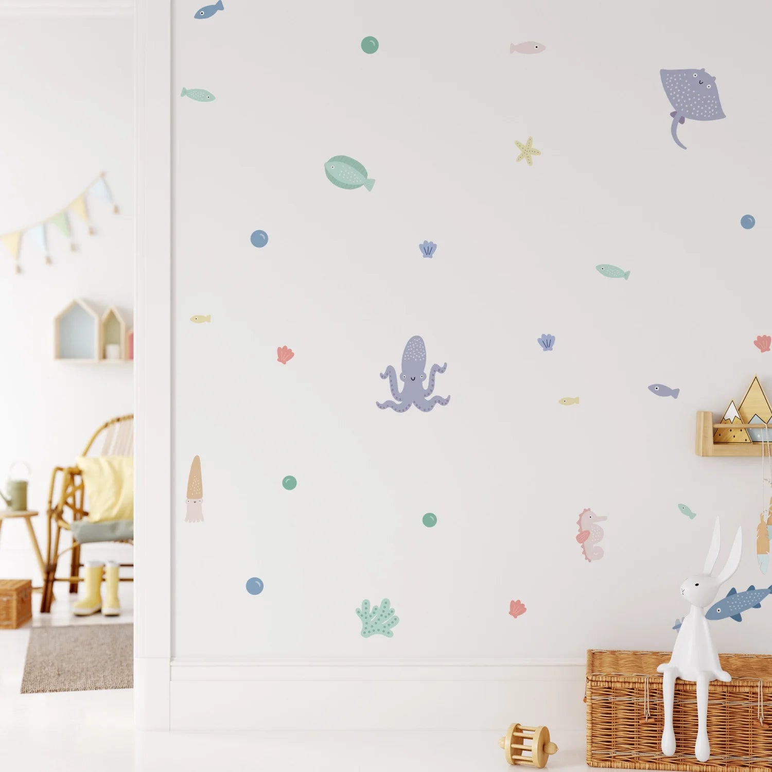 Pastel Under The Sea Wall Decals - Decals - Sea