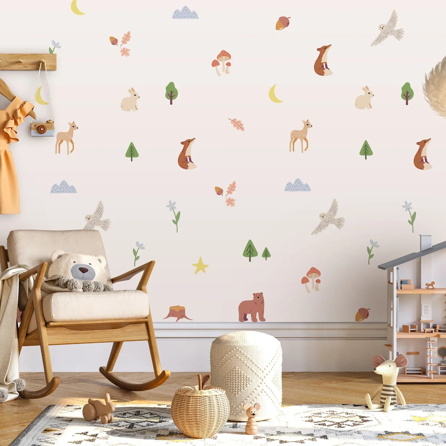 Woodland Animals - Pastel - Decals - Animals