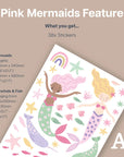 Pink Mermaids Feature - Decals - Fantasy