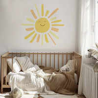 Sunny Face - Long Rays - Decals - Rainbow Sun Clouds